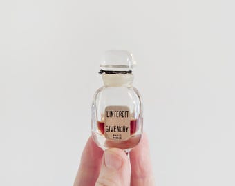 Vintage Givenchy L'interdit Eau De Parfum 1/2 oz Splash Bottle Scent French Fragrance Perfume 1/3 Full