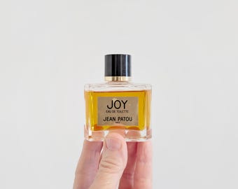 Vintage Jean Patou JOY Eau De Toilette French Parfum  Perfume Scent Fragrance Splash Flacon Bottle France 1oz 30ml
