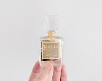 Frasco de perfume francés vacío Vintage Magie de Lancome, fragancia Lalique
