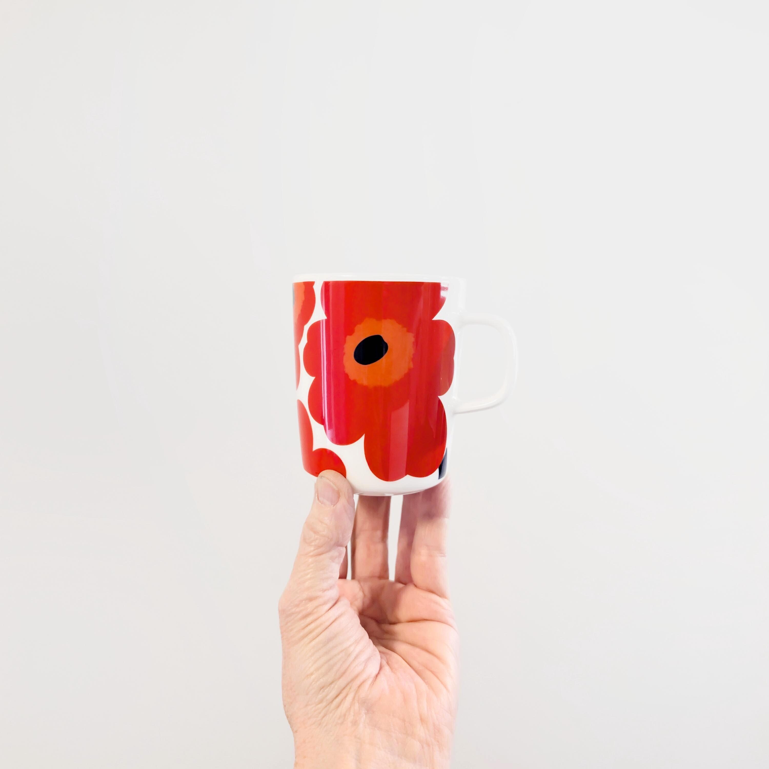 Vintage Marimekko Unikko Red Mug Maija Isola Design Finland - Etsy
