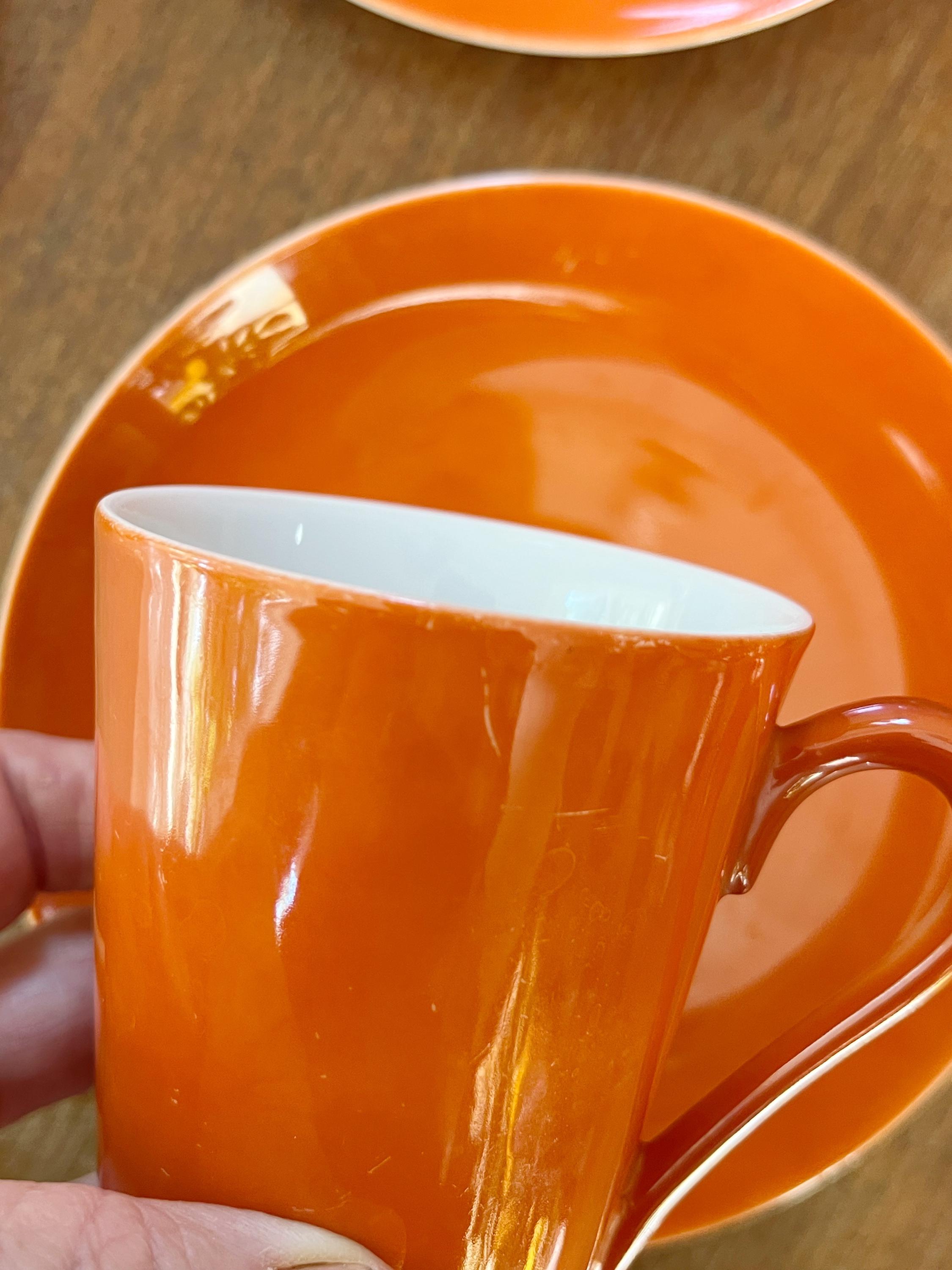 Vintage Mid Century Freeman Lederman Ceramic Cups and Saucers in