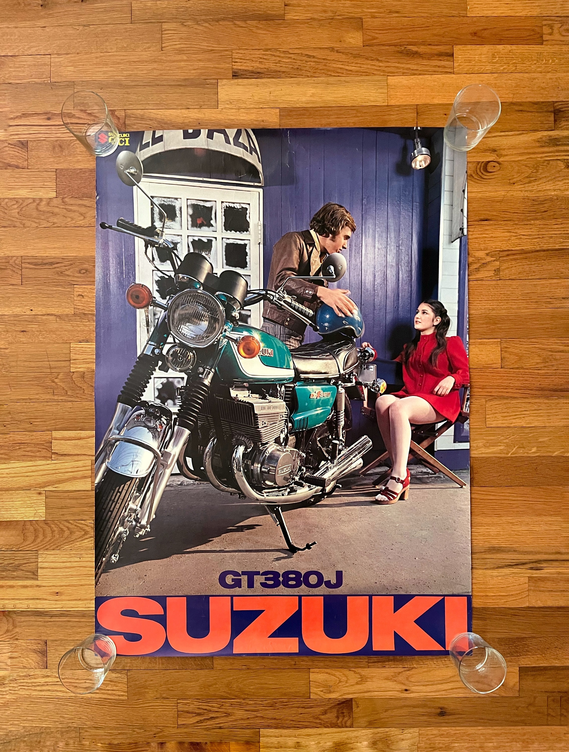 Rare Original Authentic Vintage Suzuki Motorcycle GT380 J Rare Original Authentic Vintage Suzuki Motorcycle GT380 J