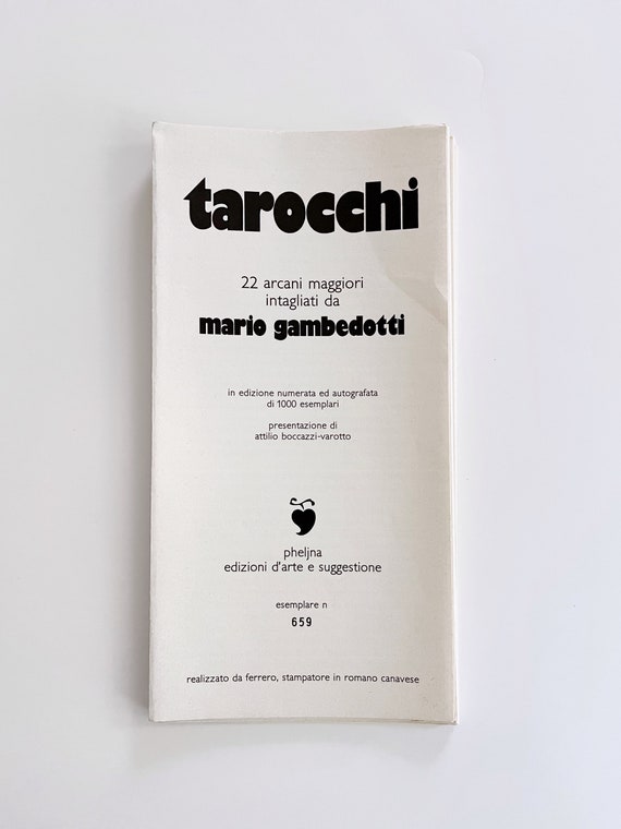 Vintage 1982 Tarocchi Di Gambedotti Limited Edition