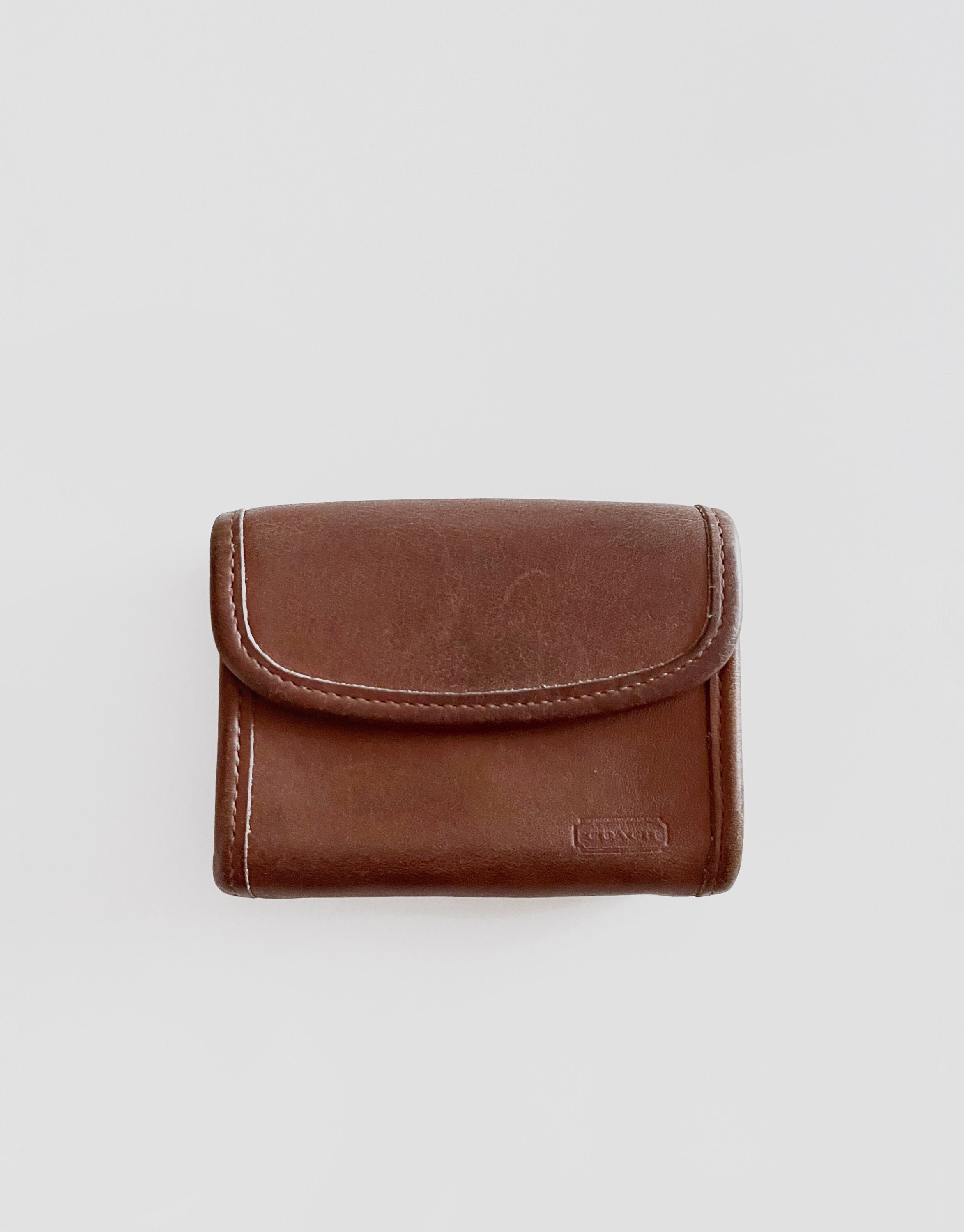 Vintage 90's Coach 7219 Multifunction Wallet British Tan