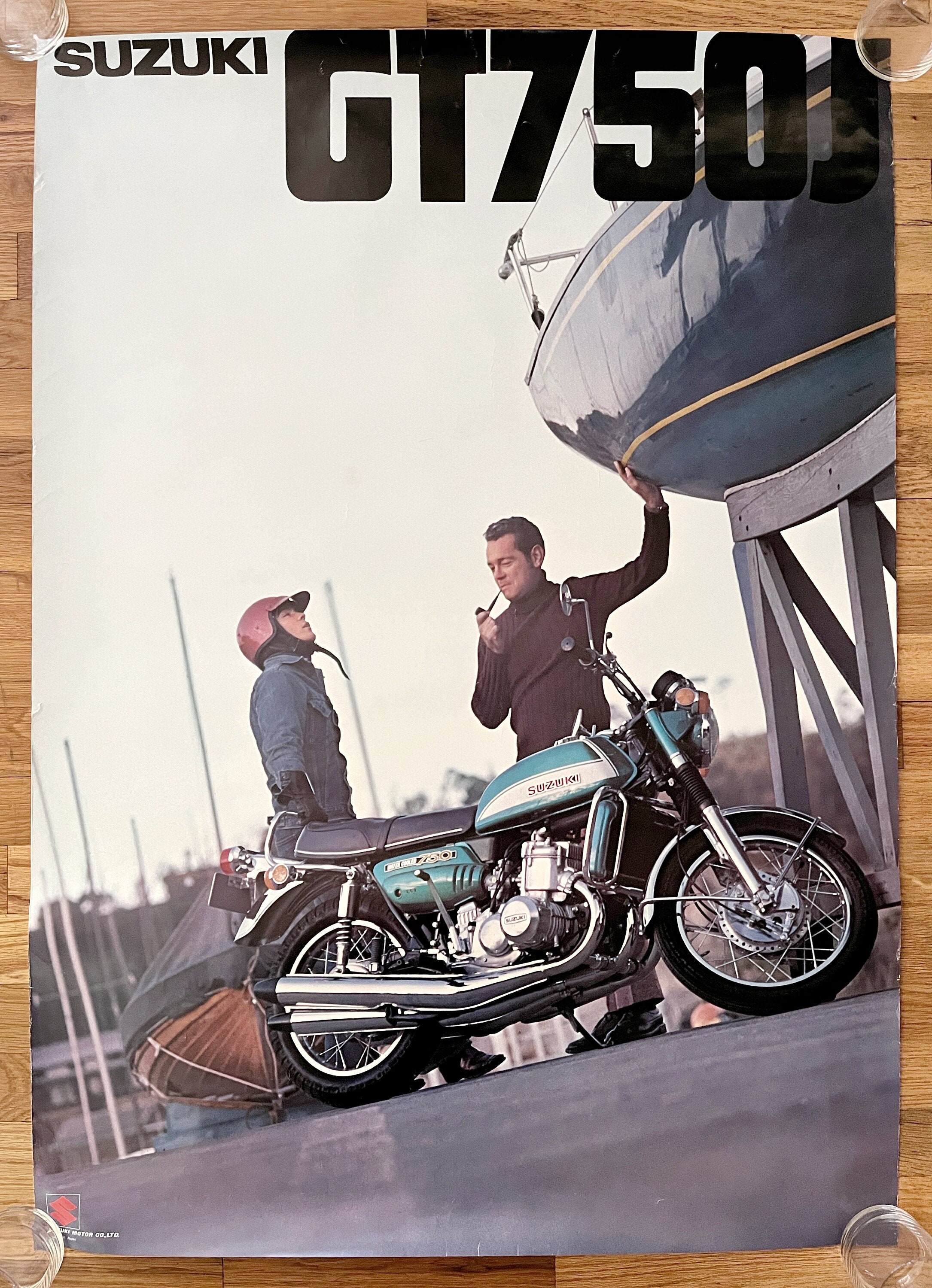 Rare Original Authentic Vintage Suzuki Motorcycle GT570J CCI