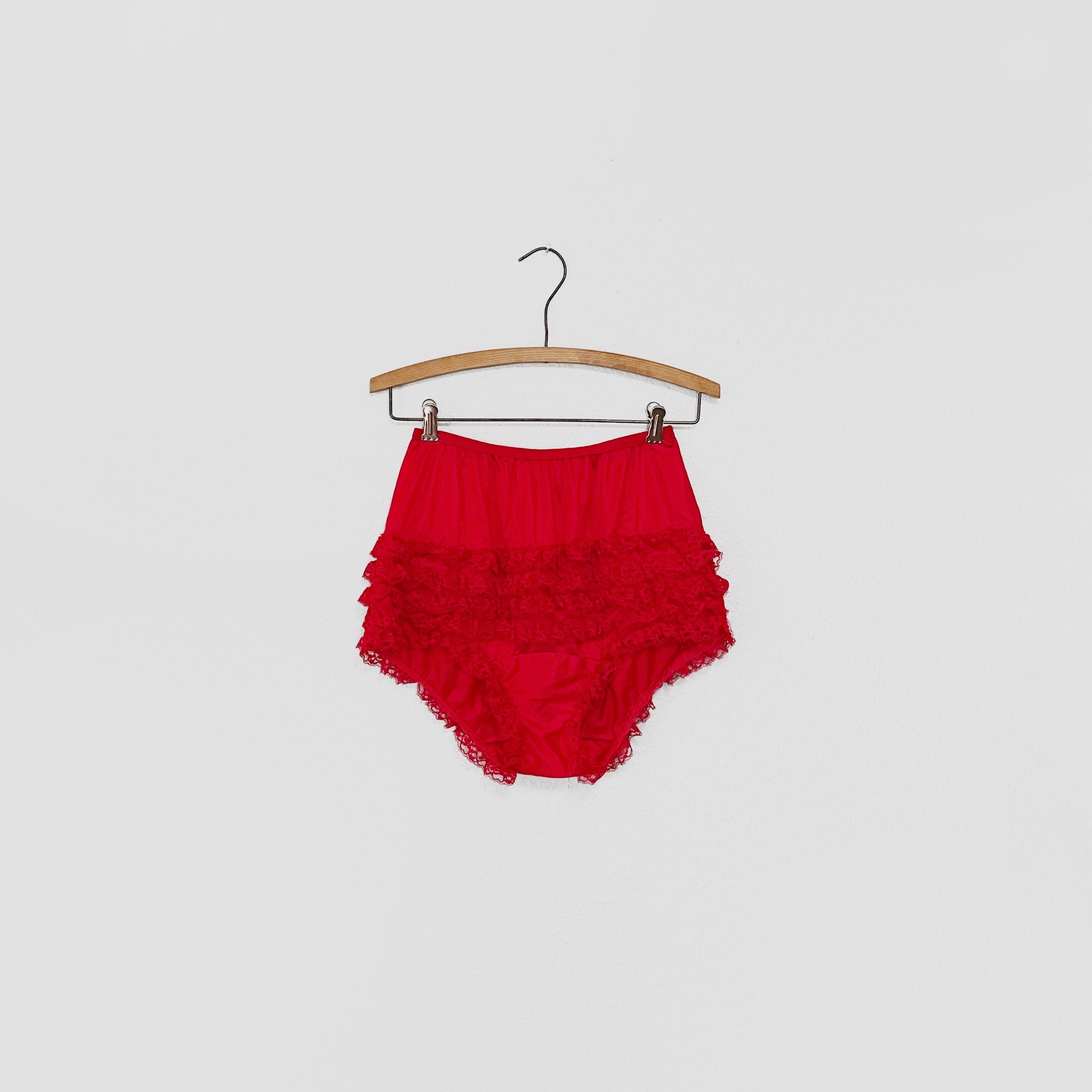 Vintage Circa 60's Partners Please! Malco Modes Lingerie Red Nylon