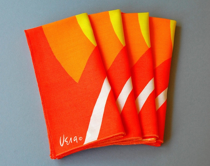 Vintage Vera Napkins Set of Four Etsy