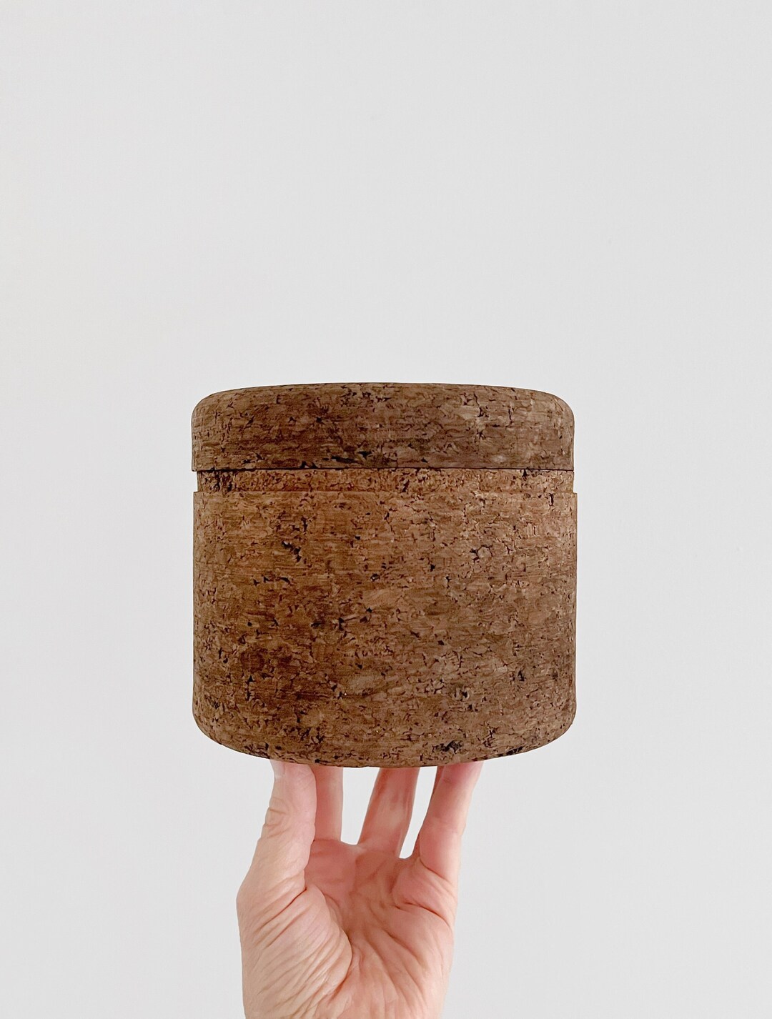Mid Century Vintage Cork and Aluminum Ice Bucket Storage Container Etsy
