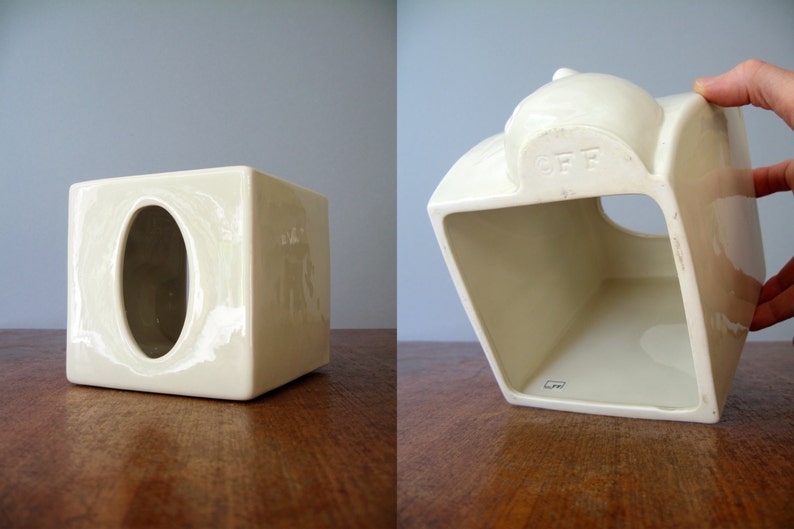 Vintage Fitz and Floyd Sneezing Face Tissue Box Etsy