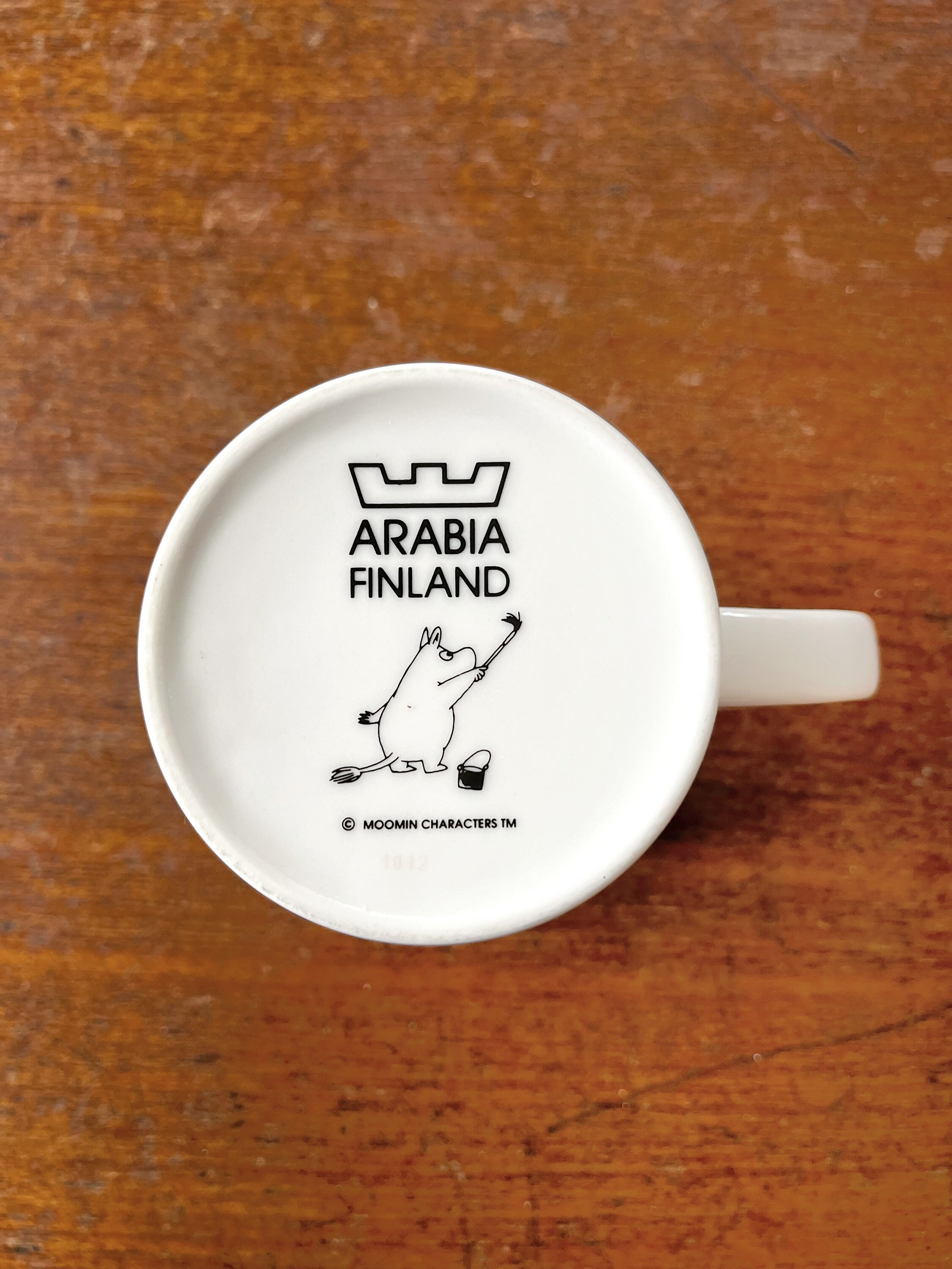 Vintage Arabia Finland Moomin Ceramic Mug / Cup Moomin Builds a
