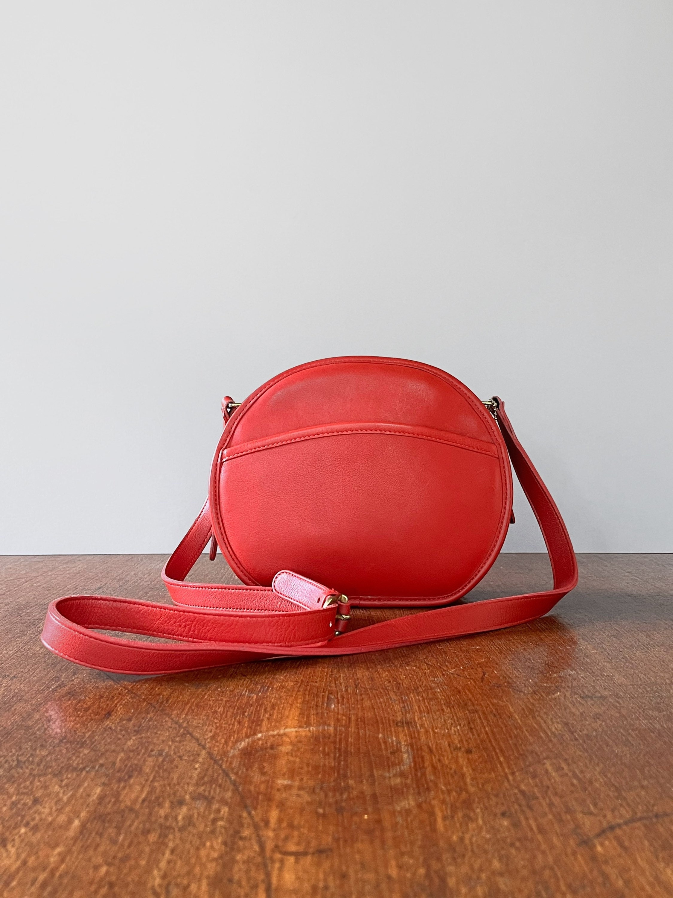 Y2K Vintage COACH Legacy 9844 Red Leather Bag Mini... - Depop
