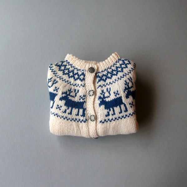 Vintage Child's Norwegian Wool Sweater Never Worn