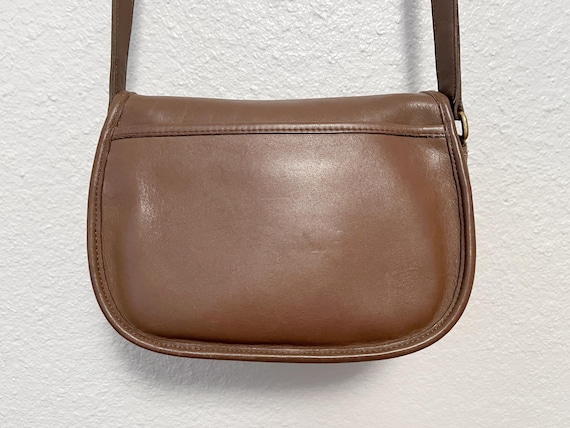 Vintage Coach Prairie Satchel 9954 Putty Brown Leather Medium