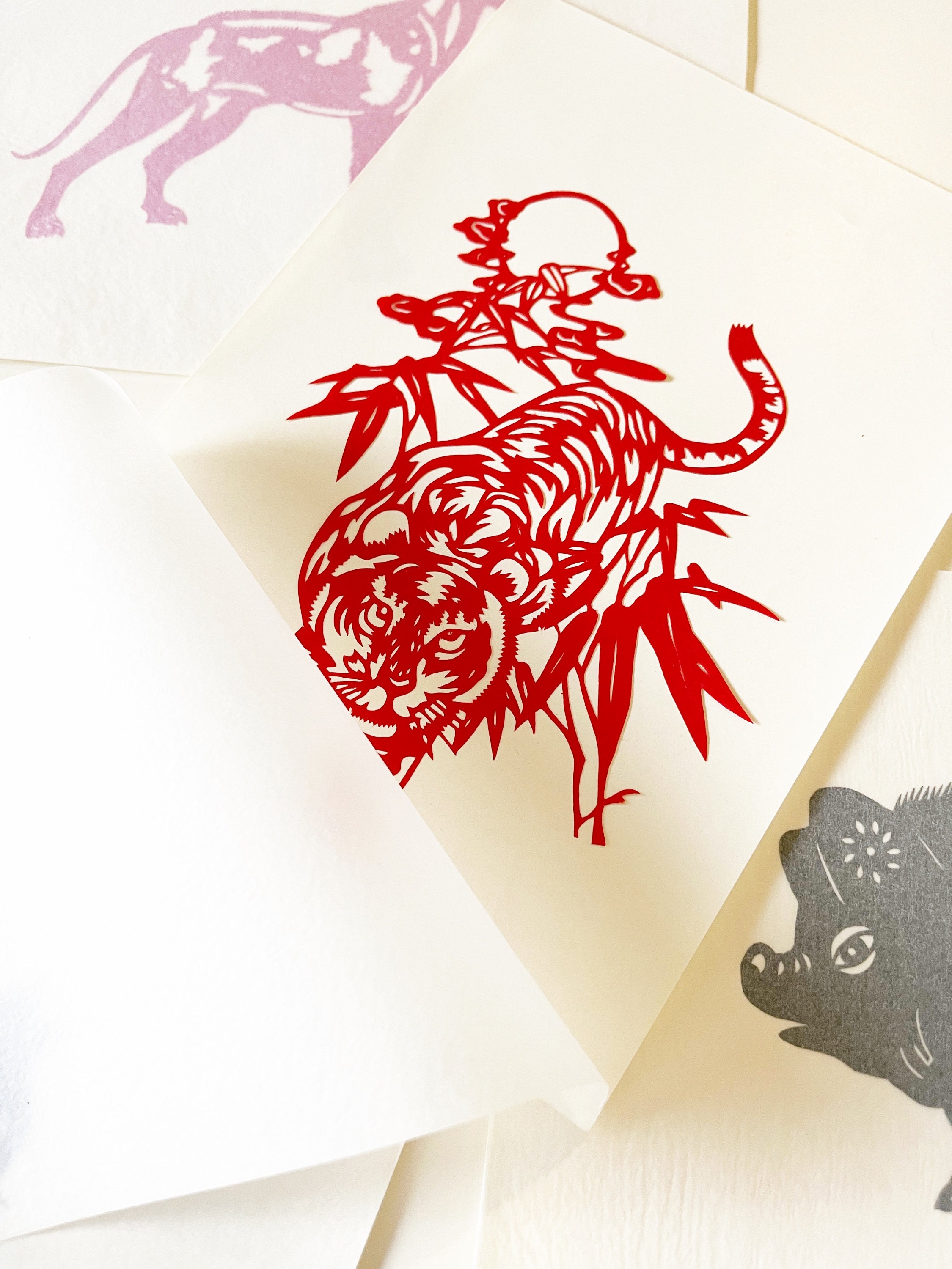 ②Rabbit-PaperCutting- ②Rabbit-PaperCutting- Chinese Paper Cutting 07 Cute Rabbit