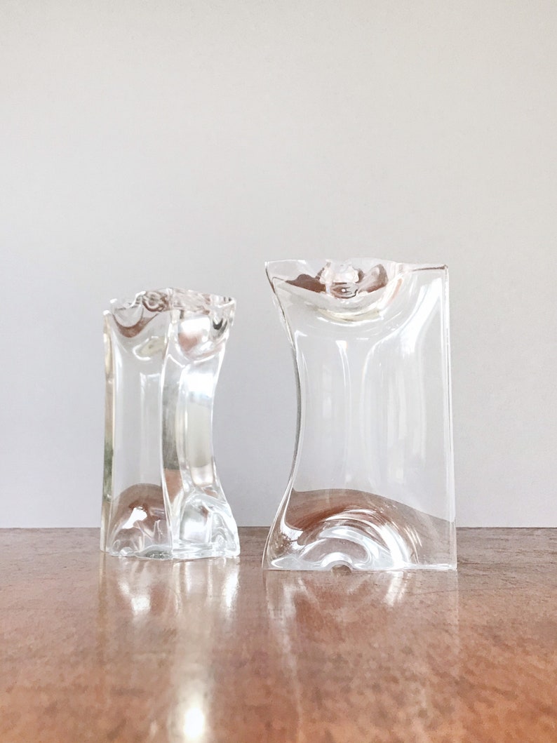 Vintage Astrolite Acrylic / Lucite Bookends by Ritts L.A. Organic Sculptural Modern 70's Chic image 2