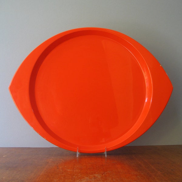 Mid Century Orange Dansk IHQ Festivaal Lacquer Tray