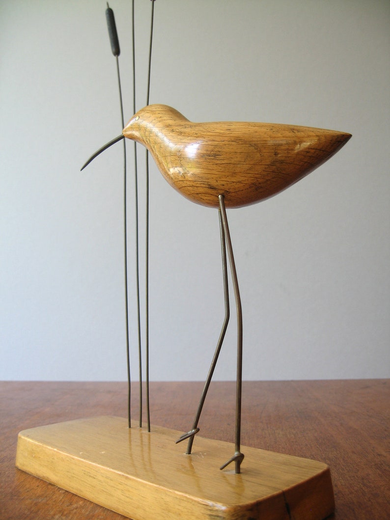 Mid Century Modern Shore Bird Sculpture | Etsy