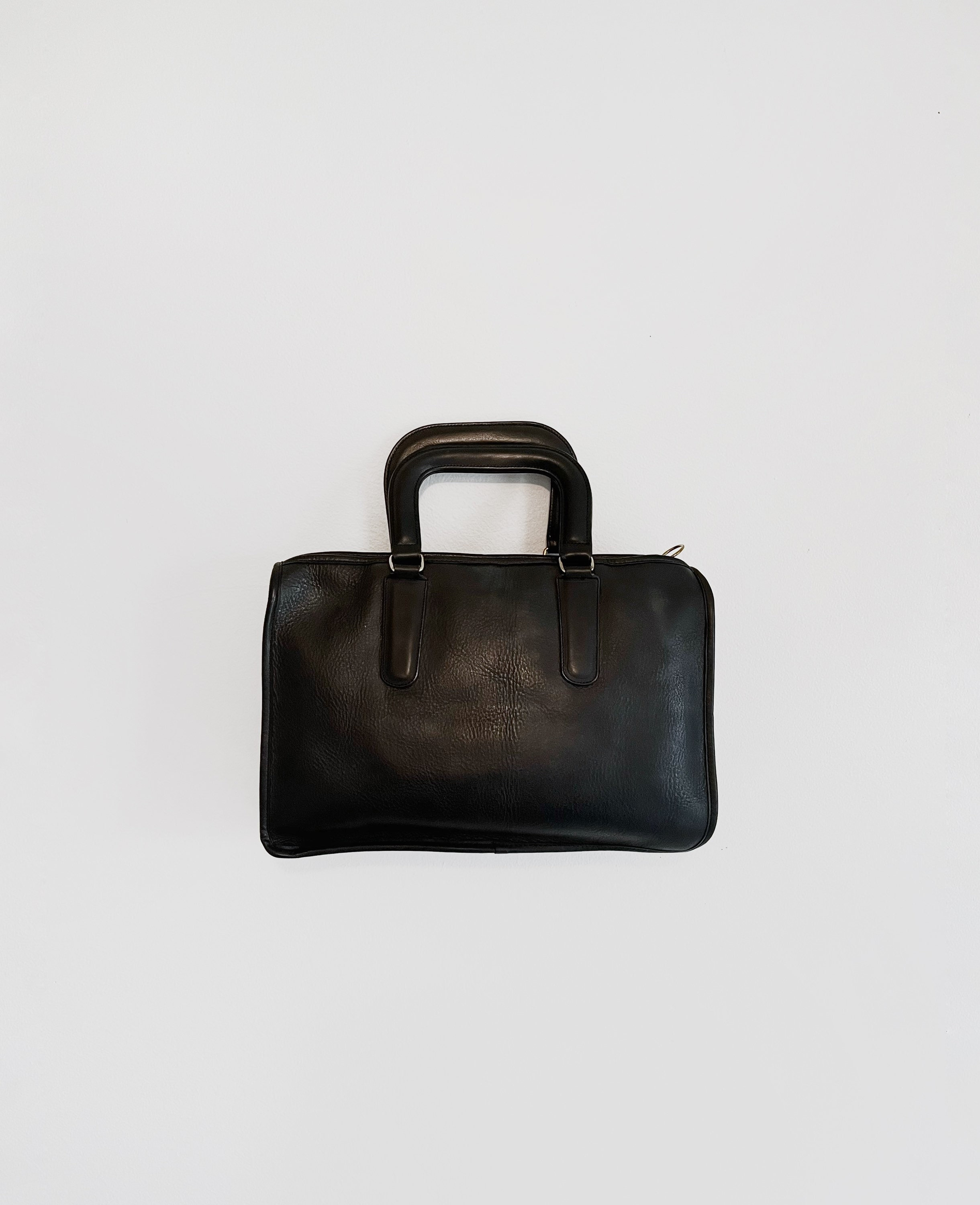 Coach Small Black and Grey Monogram Bag Handbag Mini - Gem