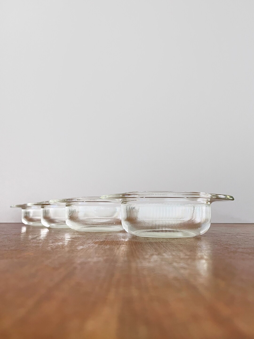 Vintage Heller Glass Bakeware Oven Microwave Safe Small Casserole Bowls