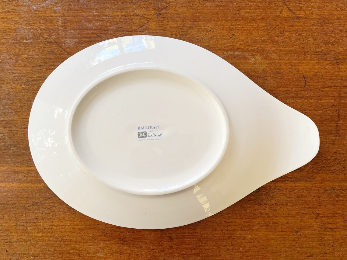 Large Vintage Mid Century Hallcraft Lugged Serving Platter / - Etsy