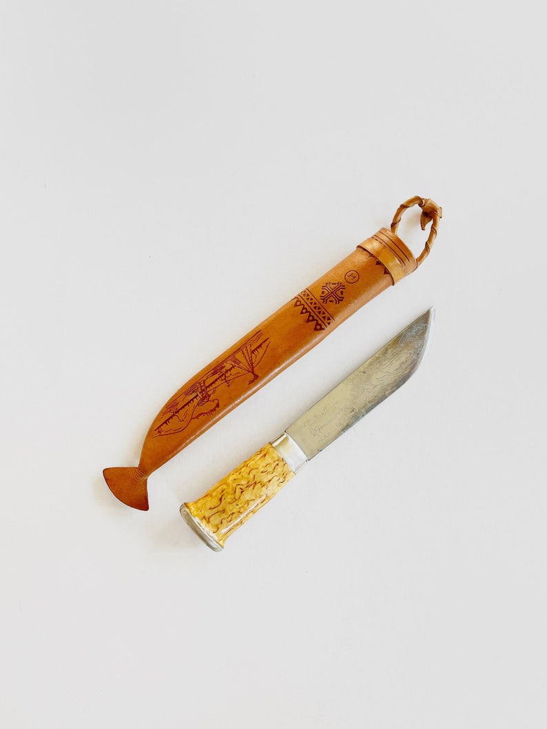 Vintage Marttiini Finnish Sami Bowie / Hunting Style Knife Etsy