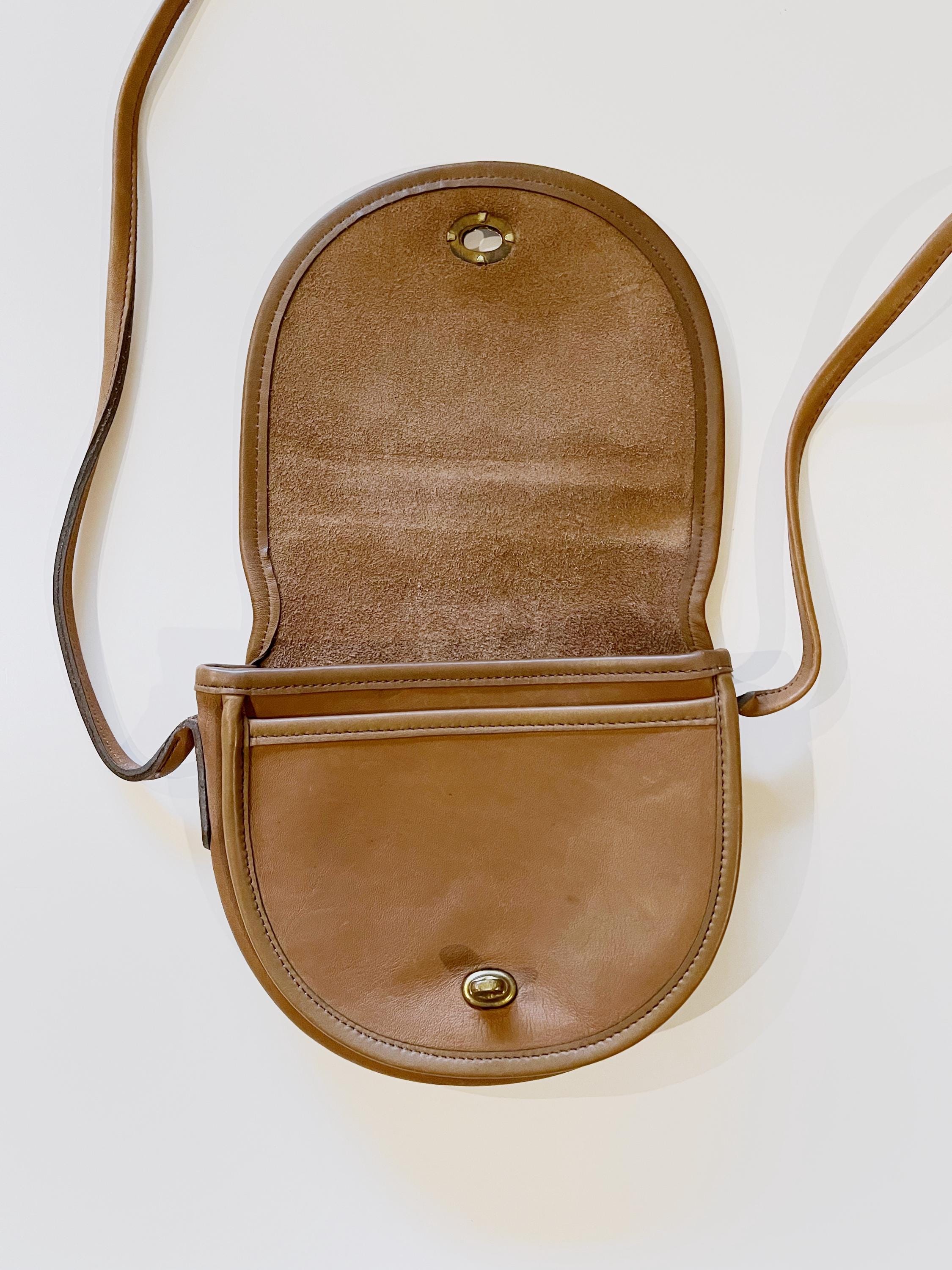 Vintage Coach Tabac Brown Leather 9825 Mini Bag Purse