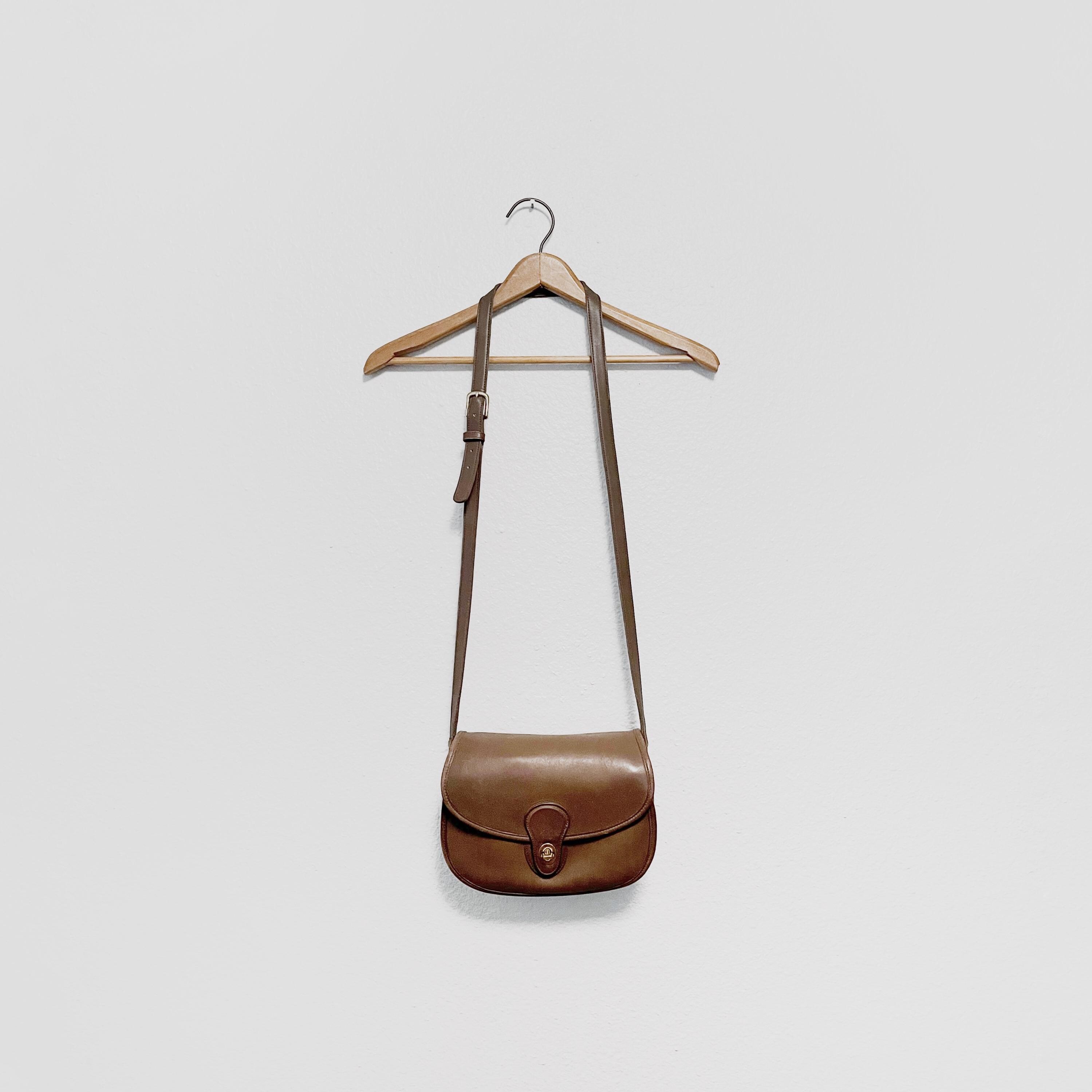 Vintage Coach Prairie Satchel 9954 Putty Brown Leather Medium