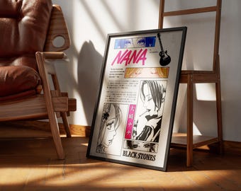Nana Anime Poster | Anime Poster | Black Stones Anime Manga Poster