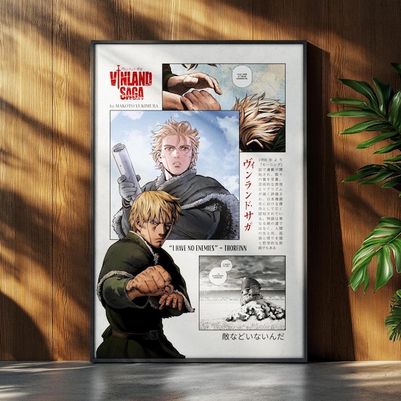 Vinland Saga Anime Poster | Anime Poster | Thorfinn Anime Manga Poster | Japanese Wall Decor | Anime Wall Print | Christmas Gift