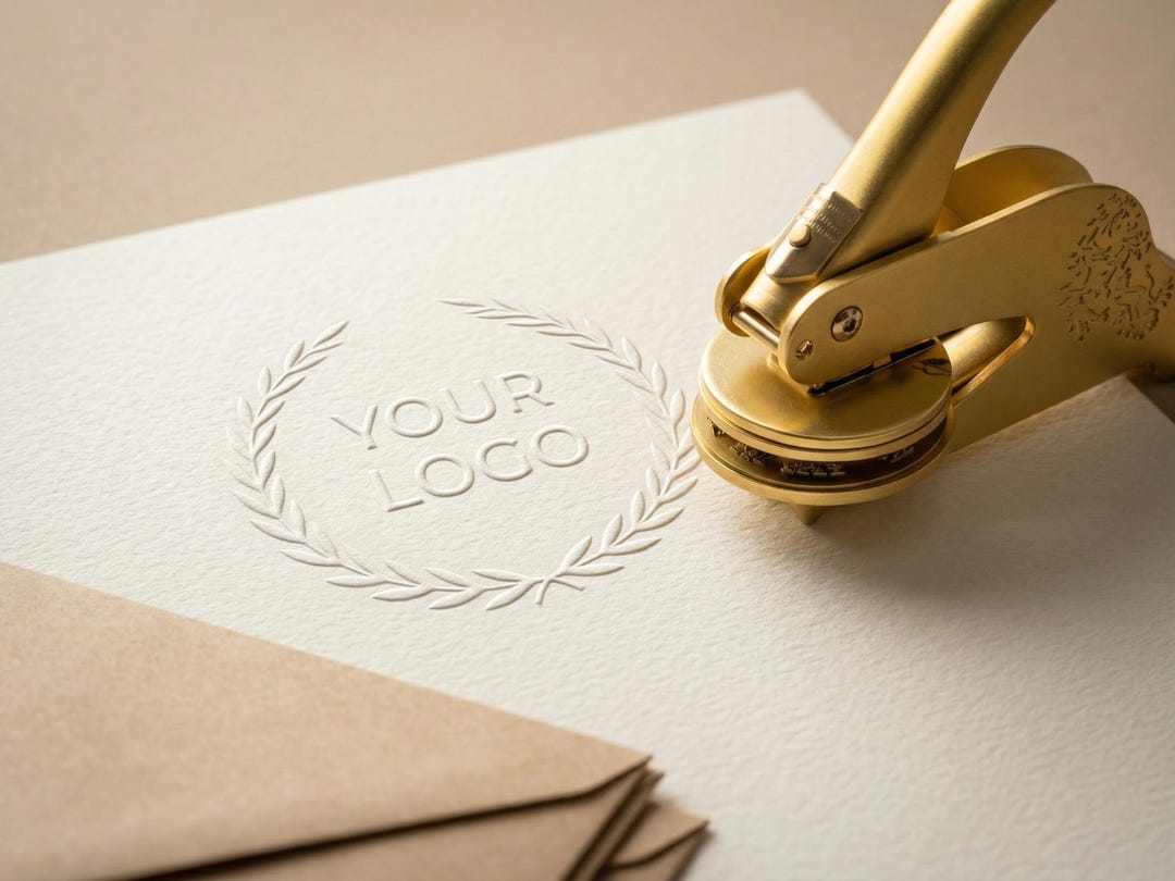 Custom Logo Embosser for Documents, Certificate & Contract Stamp ...