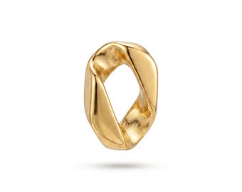 Chunky Gold Hoop Earrings, Thick Small Hoops 18K Gold Plated Stainless Steel, Lightweight Everyday Huggie Hoops, Gift for Her