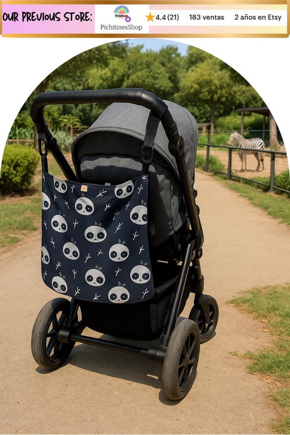 Stroller Support Seat | Hammock for Second Child | Handmade Universal Accessory | PANDAS
