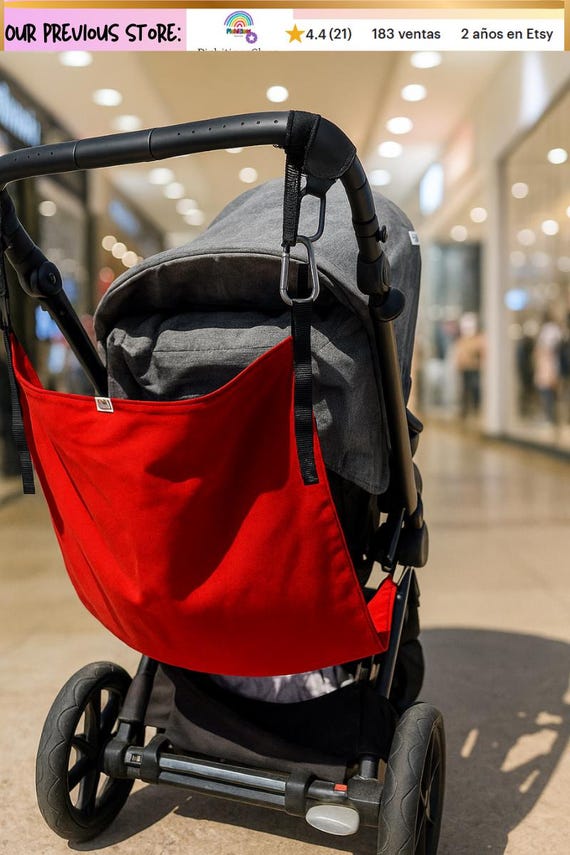 Stroller Support Seat | Hammock for Second Child | Handmade Universal Accessory RED