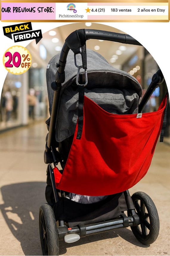 Stroller Support Seat | Hammock for Second Child | Handmade Universal Accessory RED