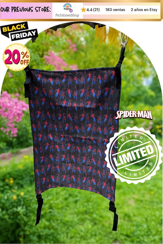 Stroller booster seat | Hammock for second child | Handmade universal accessory | Spider-Man