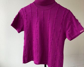 Versace Jeans Couture Sweater Pink Wool Y2k Style