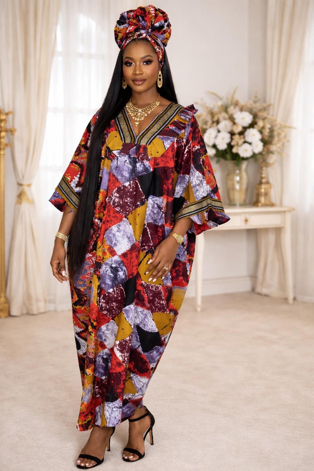 Ankara Loose Dress - Etsy