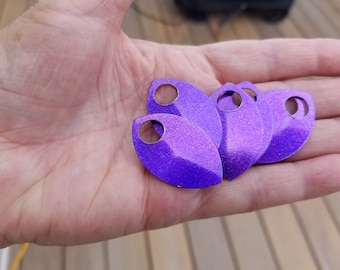Dragon Scales - Aluminum - Large - PINK-PURPLE IRIDESCENT - new color- set of 25