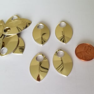 Dragon Scales - Aluminum - Medium - Gold Mirror- SHINY - Sets of 100