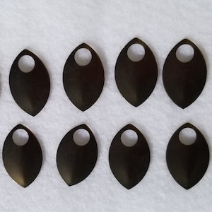 Dragon Scales - Titanium - BROWN - Large  - Sets of 10