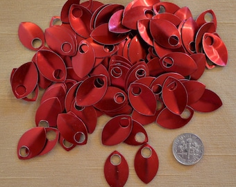 Dragon Scales - Aluminum - Small - Red - Sets of 100