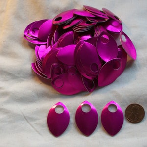 Scaglie di drago - Alluminio - Grandi - Rosa - Set da 100