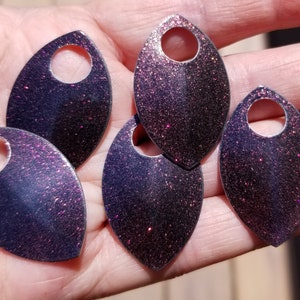 Dragon Scales - Aluminum - Large - Color Changing - Sets of 25  - Pink Copper
