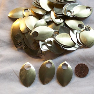 Dragon Scales - Aluminum - Large - Gold Matte - Sets of 100