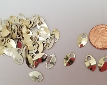 Escamas de dragón - Aluminio - Pequeñas - Doradas BRILLANTES - Juegos de 100