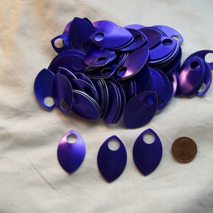 Dragon Scales - Aluminum - Large - Purple - Sets of 100
