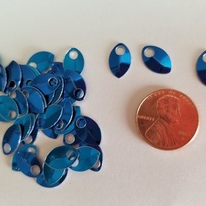 Dragon Scales - Aluminum - Tiny - Blue - Sets of 100