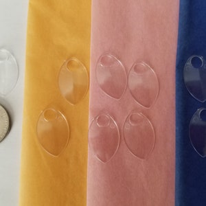 CLOSEOUT Dragon Scales  - Small - Clear Plastic - Sets of 100