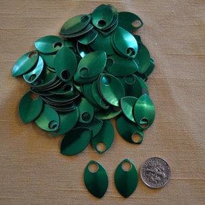 Dragon Scales - Aluminum - Small - Green - Sets of 100