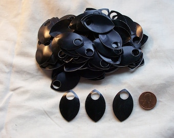 Dragon Scales - Aluminum - Large - Black - Sets of 100